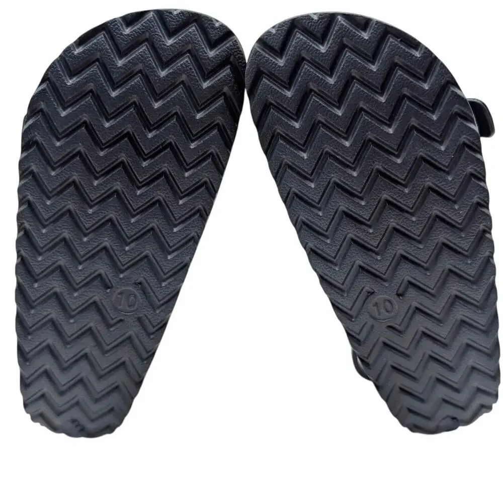 Harper Canyon Sage Open Toe Sandals Hook & Loop Kids' Navy Size US10 EU27